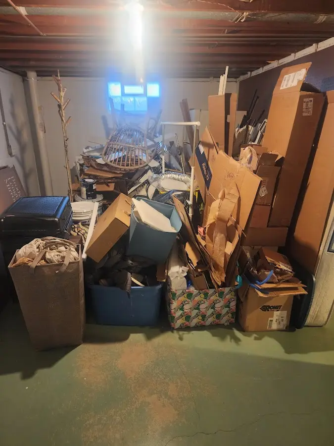 Roll-off dumpster container at job site for Construction Dumpster Rental in Lumberton